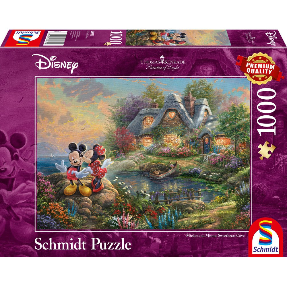 Imagine Puzzle Schmidt: Thomas Kinkade - Disney - Indragostitii Mickey si Minnie, 1000 piese