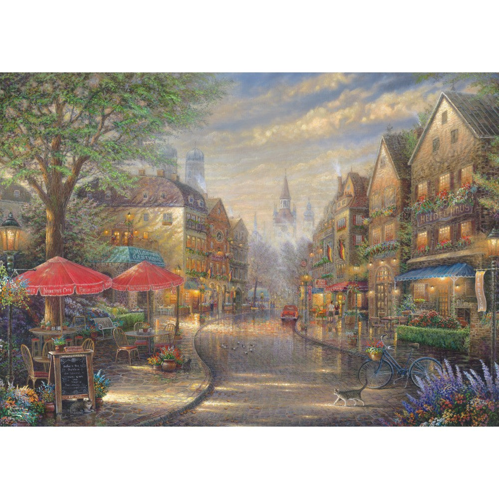 Imagine Puzzle Schmidt: Thomas Kinkade - Cafenea in Munchen, 1000 piese