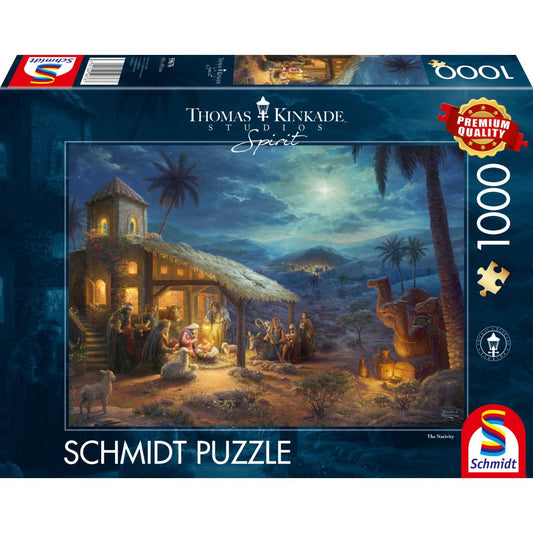 Imagine Puzzle Schmidt: Thomas Kinkade - Spirit - Nasterea lui Isus, 1000 piese