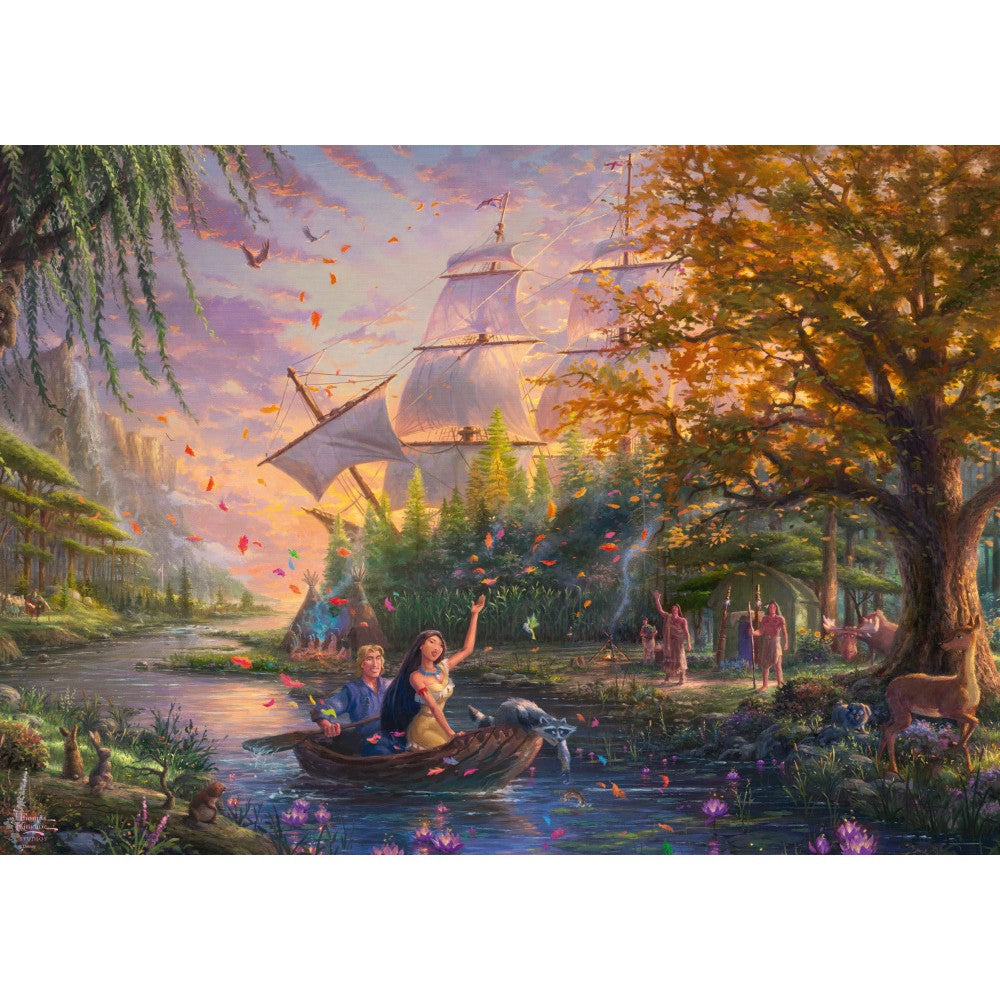 Imagine Puzzle Schmidt: Thomas Kinkade - Disney - Pocahontas, 1000 piese