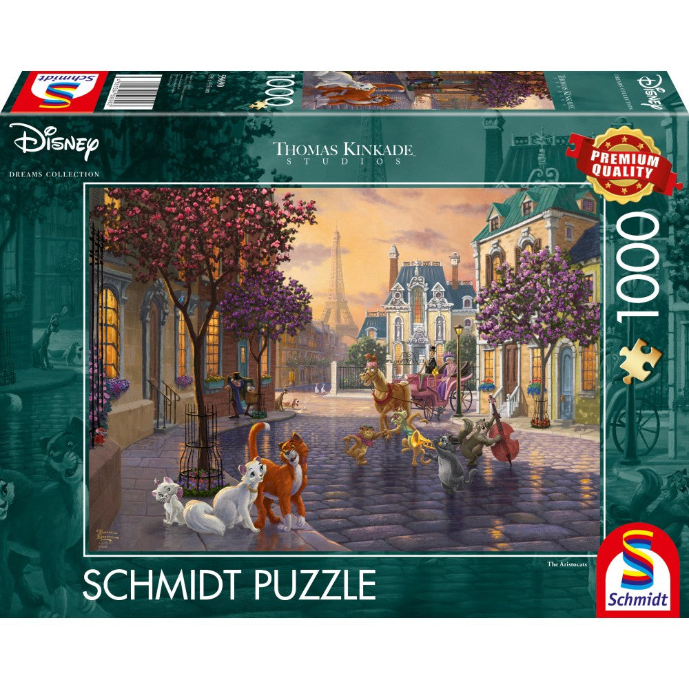 Imagine Puzzle Schmidt: Thomas Kinkade - Disney - Pisicile aristocrate, 1000 piese