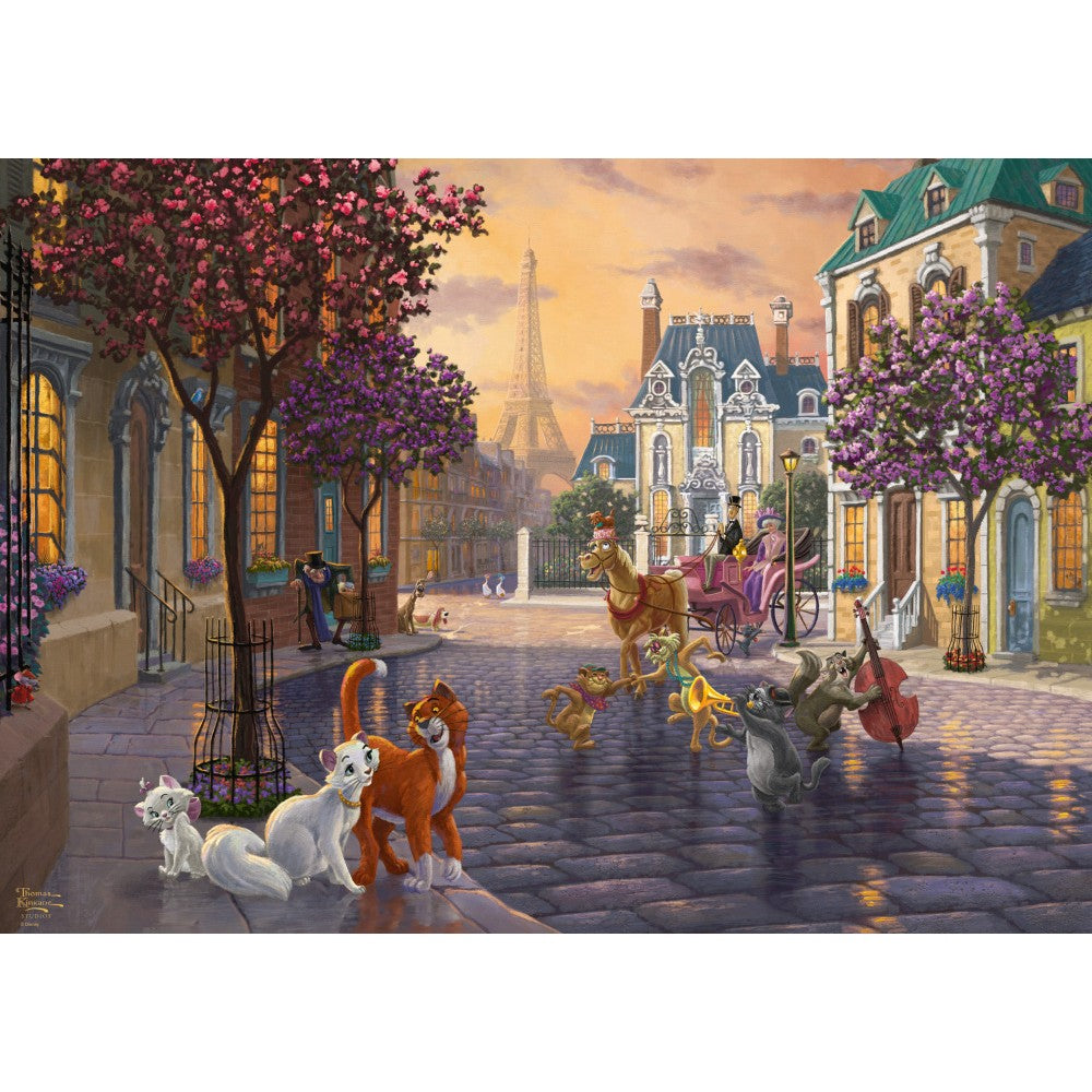 Imagine Puzzle Schmidt: Thomas Kinkade - Disney - Pisicile aristocrate, 1000 piese