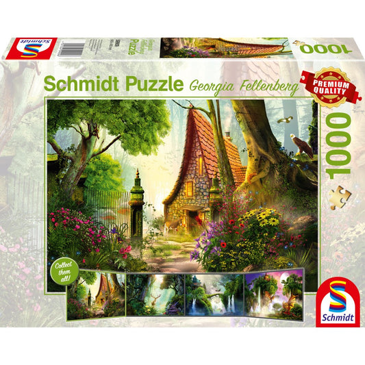 Imagine Puzzle Schmidt: Georgina Fellenberg - Cabana in poiana, 1000 piese