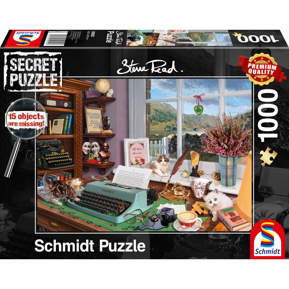 Imagine Puzzle Schmidt: Steve Read - Secret Puzzles - La birou, 1000 piese