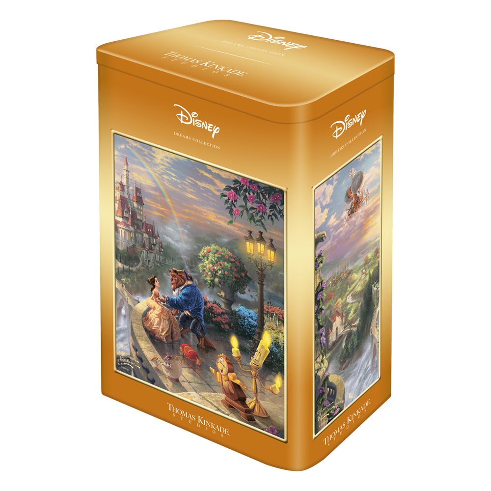 Imagine Puzzle Schmidt: Thomas Kinkade - Disney - - Frumoasa si Bestia indragostindu-se, 500 piese, cutie metalica