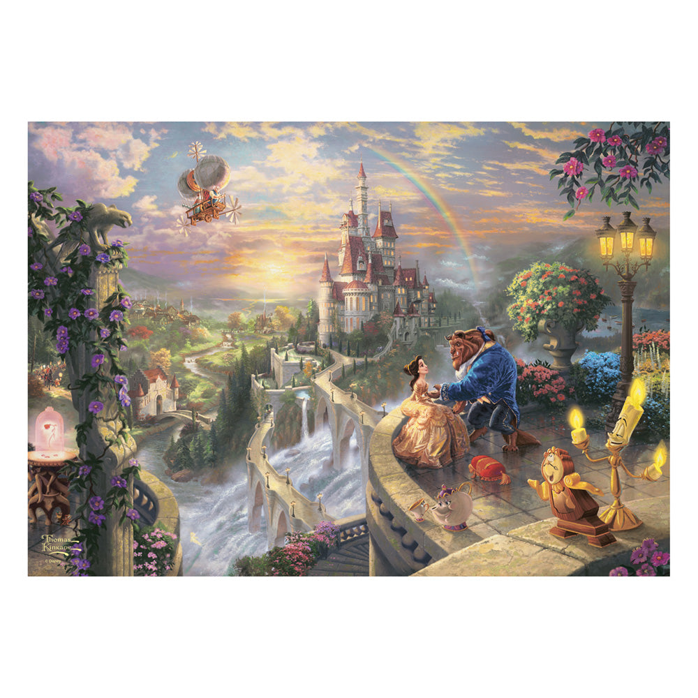 Imagine Puzzle Schmidt: Thomas Kinkade - Disney - - Frumoasa si Bestia indragostindu-se, 500 piese, cutie metalica