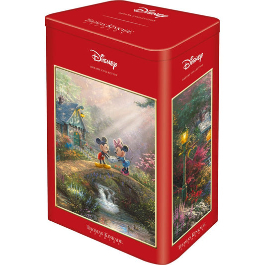 Imagine Puzzle Schmidt: Thomas Kinkade - Disney - Mickey si Minnie, cutie metalica, 500 piese