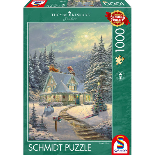 Imagine Puzzle Schmidt: Thomas Kinkade - In ajunul Craciunului, 1000 piese