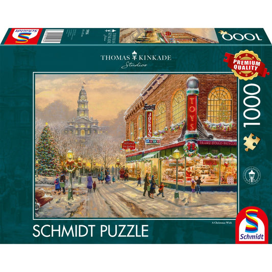 Imagine Puzzle Schmidt: Thomas Kinkade - Un vis de Craciun, 1000 piese