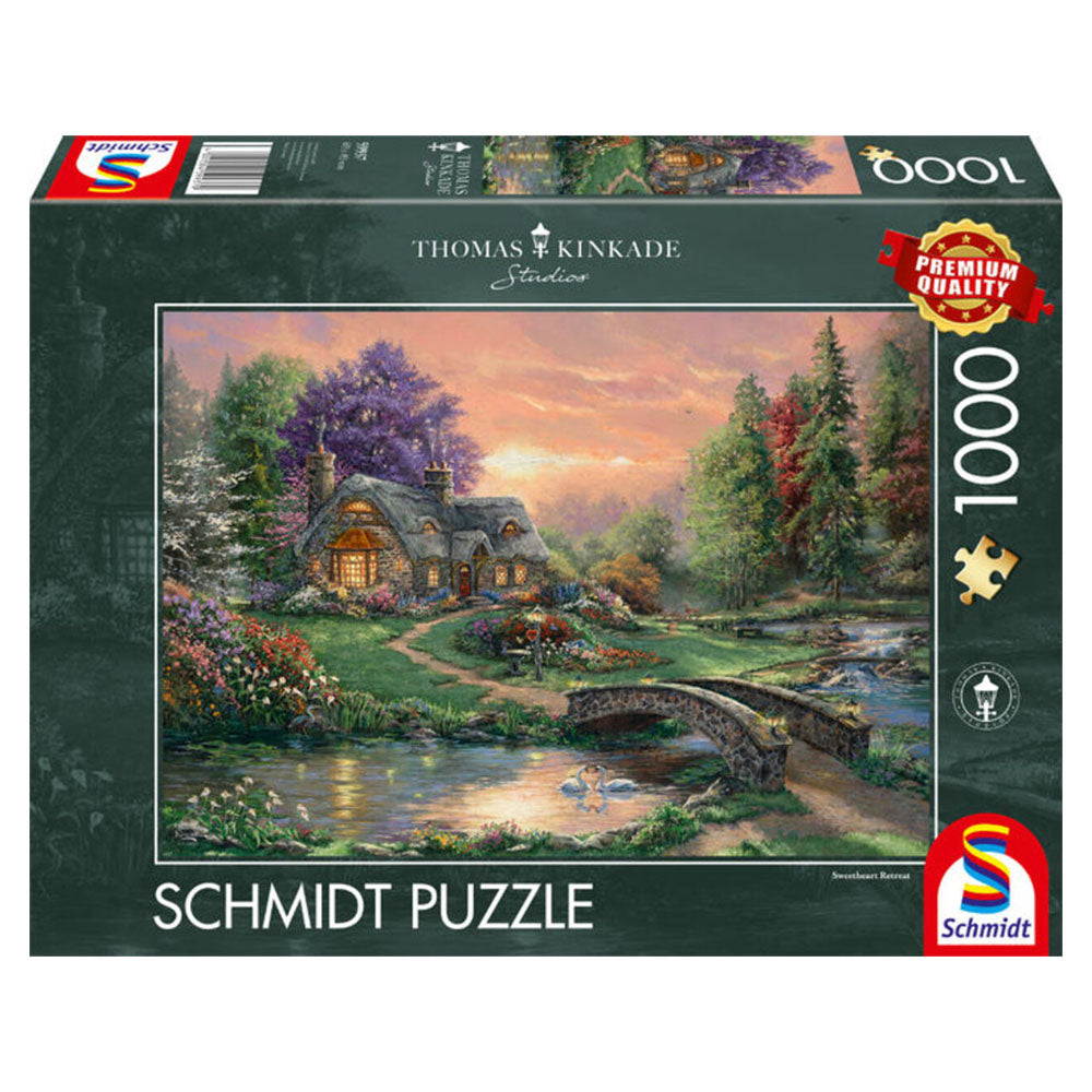 Imagine Puzzle Schmidt Thomas Kinkade - Retragerea iubitilor, 1000 piese