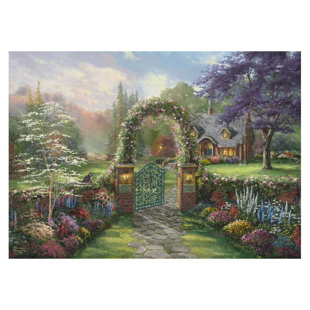 Imagine Puzzle Schmidt: Thomas Kinkade- Hummingbird Cottage, 1000 piese