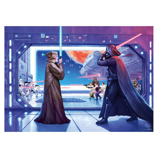 Imagine Puzzle Schmidt: Thomas Kinkade - Disney - Star Wars - Batalia finala a lui Obi Wan, 1000 piese