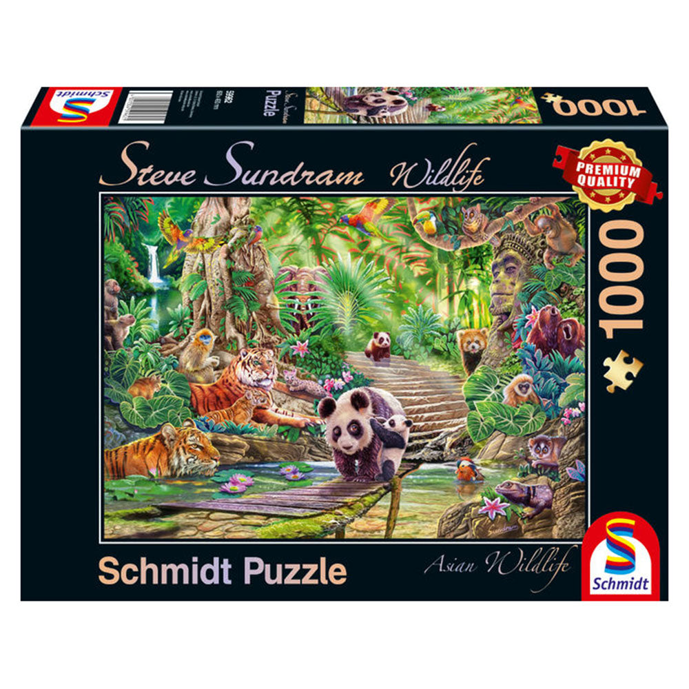 Imagine Puzzle Schmidt: Steve Sundram-Lumea salbatica a Asiei, 1000 piese