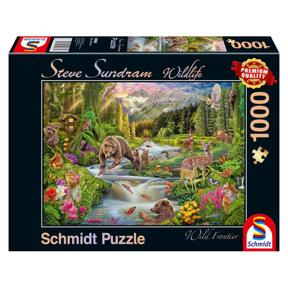 Imagine Puzzle Schmidt: Steve Sundram-Animale din padure, 1000 piese