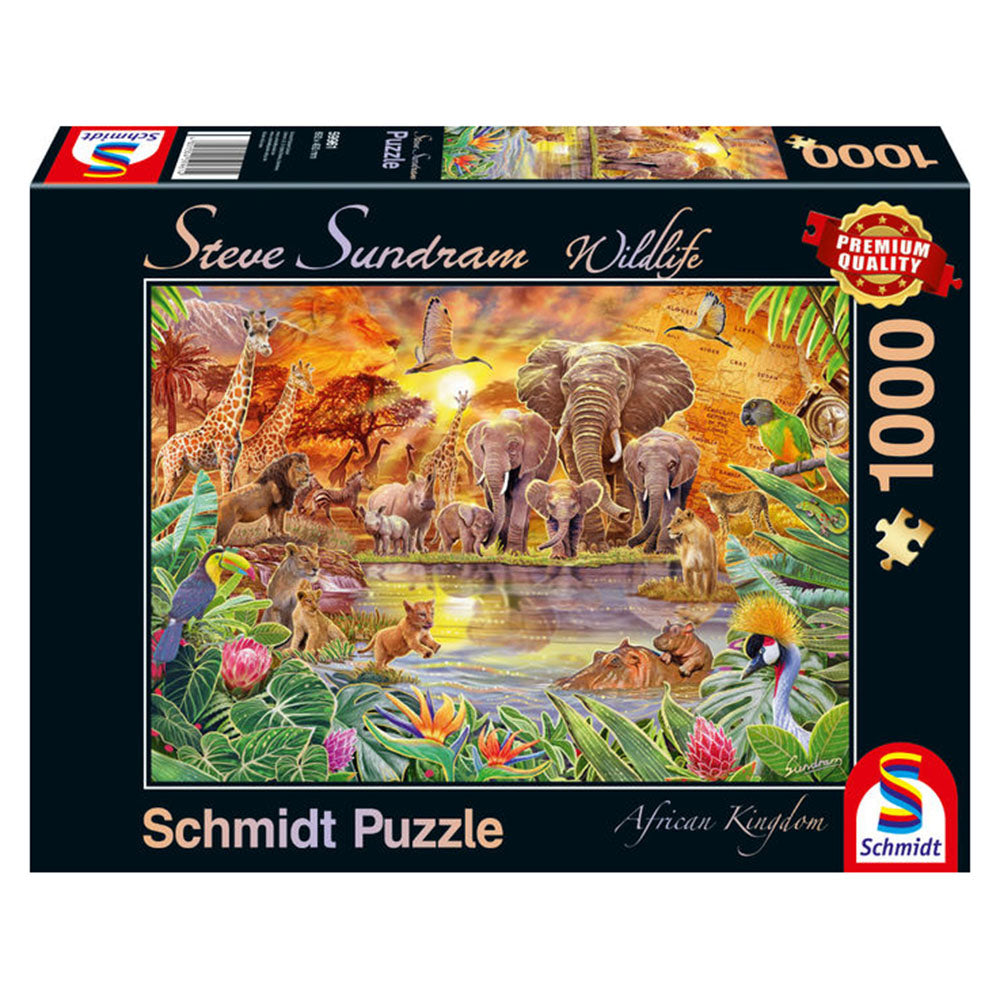 Imagine Puzzle Schmidt: Steve Sundram- Animale salbatice din Africa, 1000 piese