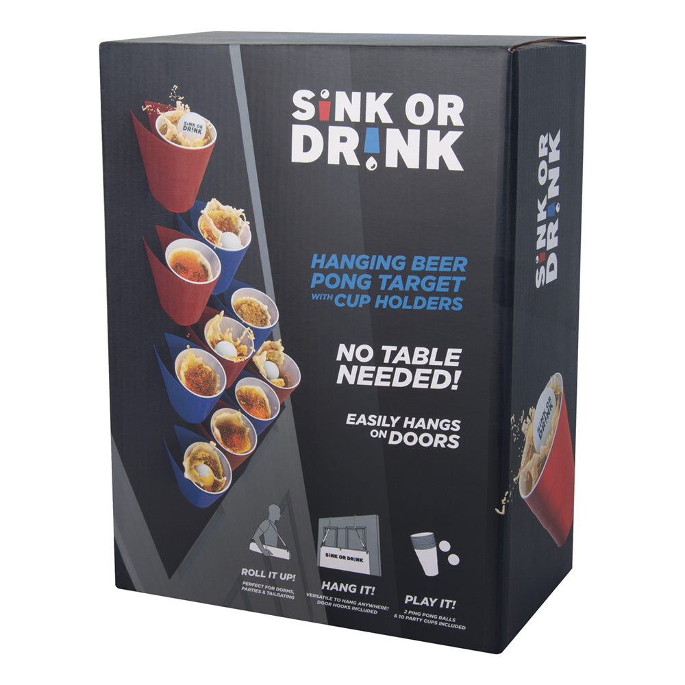 Imagine Joc beer pong suspendabil - Waboba Sink or Drink party game