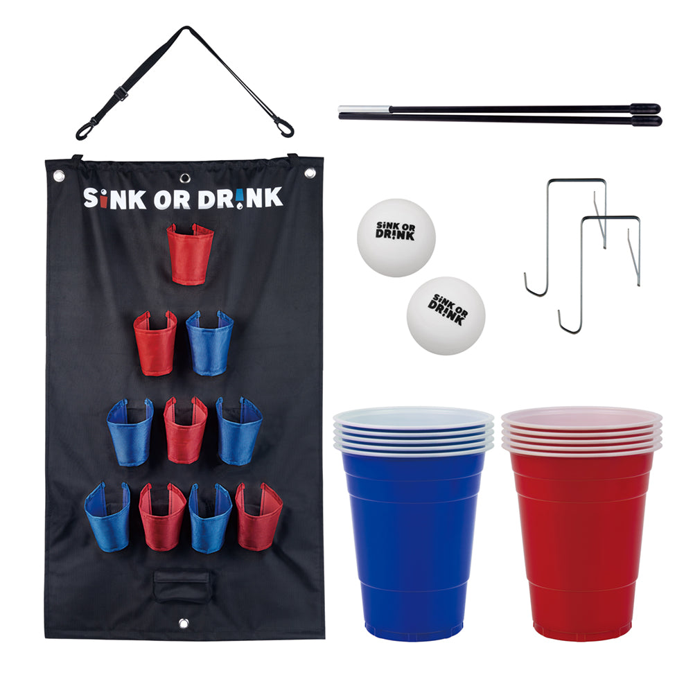 Imagine Joc beer pong suspendabil - Waboba Sink or Drink party game