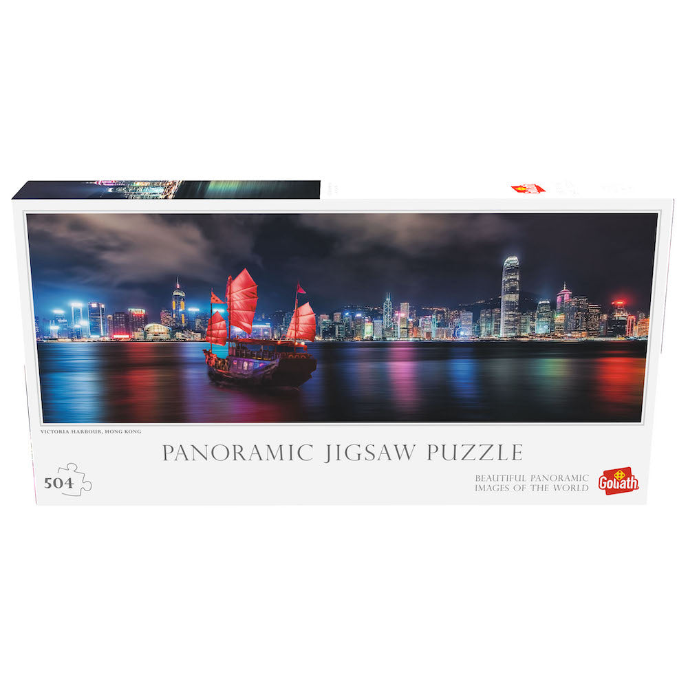 Imagine Puzzle Panoramic - Portul Victoria din Hong Kong, 504 piese- Goliath