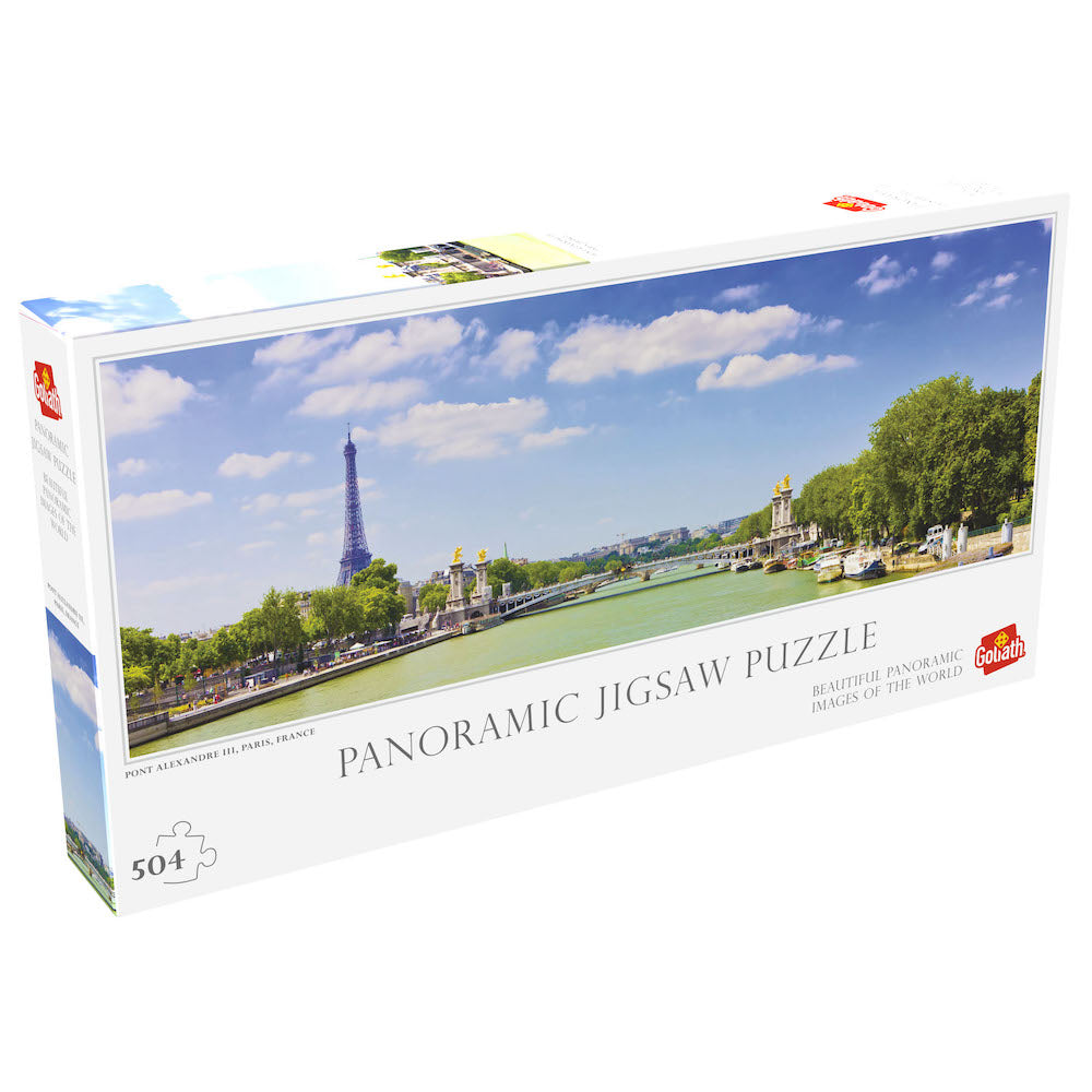 Puzzle Panoramic -Podul Alexandre III din Paris, 504 piese- Goliath