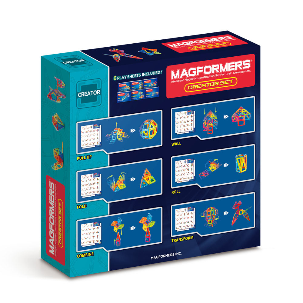 Joc magnetic de constructie Magformers Creator Set - Creatorul, 60 piese