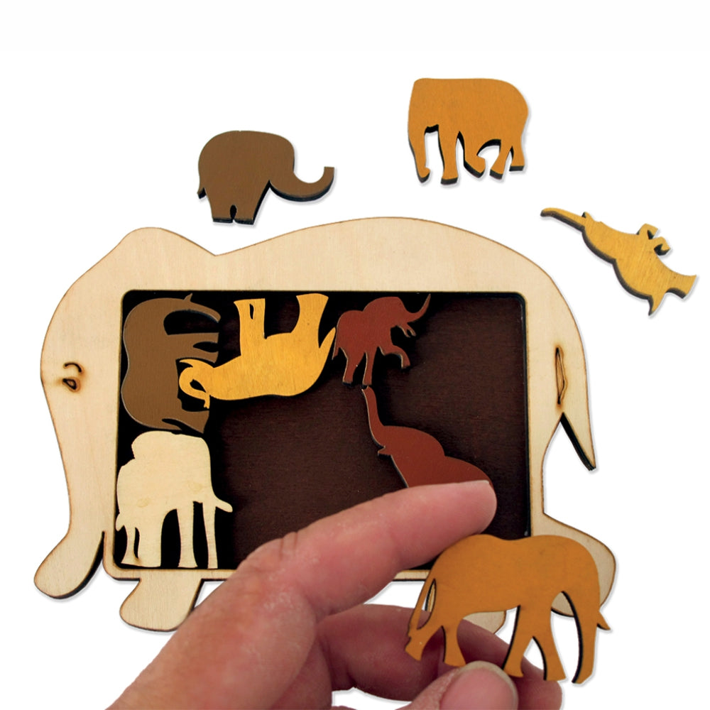 Imagine Puzzle logic cu animale Constantin’s - Elephant Parade