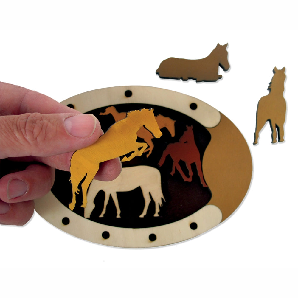 Imagine Puzzle logic cu animale Constantin’s - Wild Horses