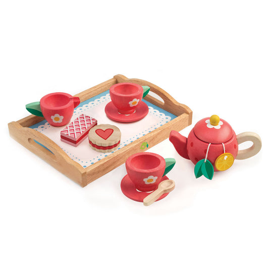 Imagini Set pentru servit ceai, din lemn premium- Tea Tray Set - TL8233