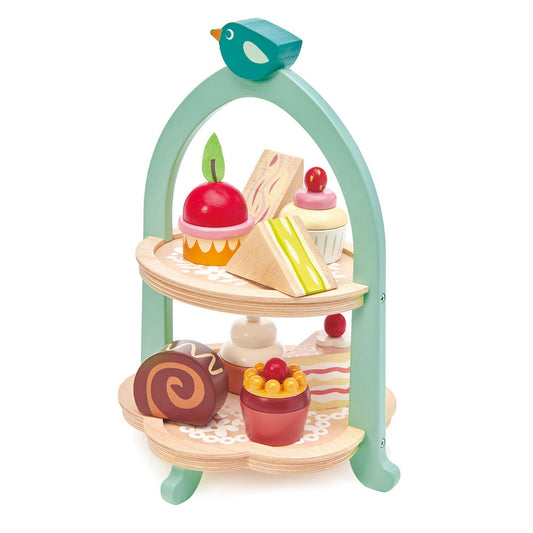 Imagine Stand pentru prajituri - Mini Chef Birdie Afternoon Tea - 9 piese - TL8242