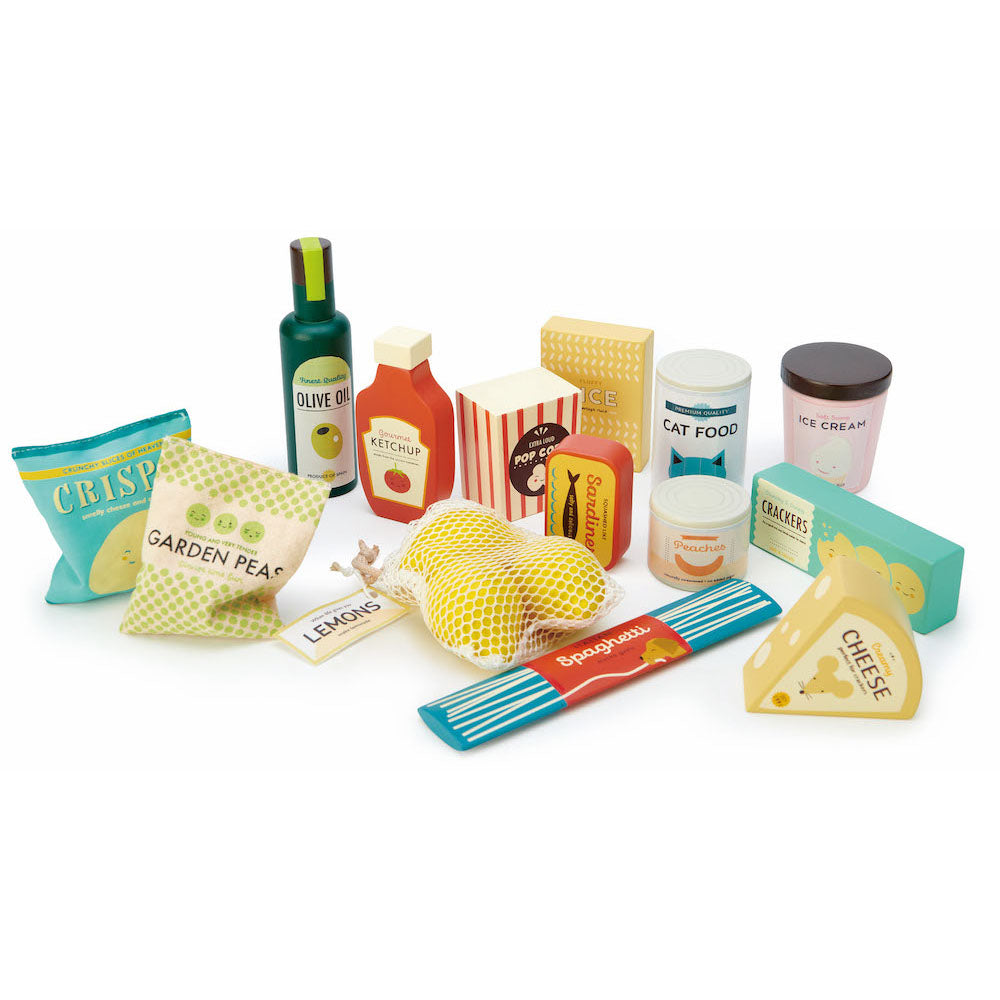 Imagine Set produse alimentare din supermarket - Supermarker Grocery Set - 15 piese - TL8287