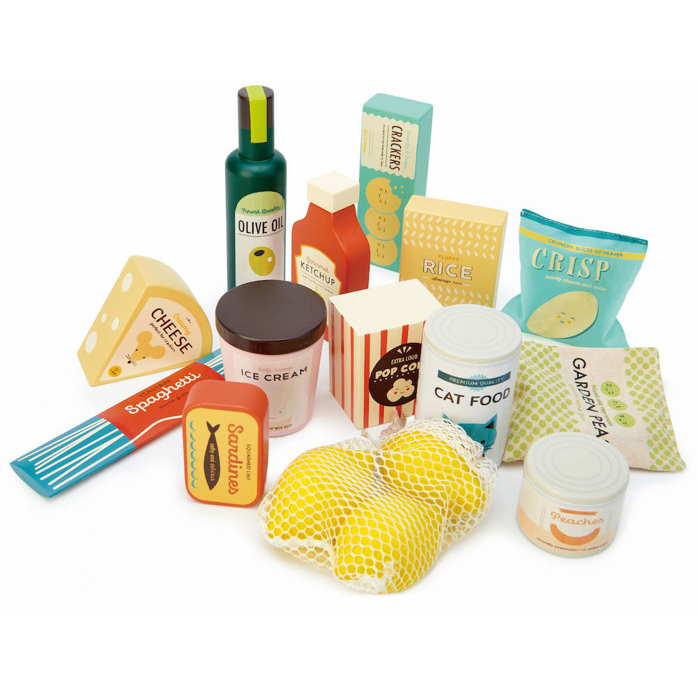 Imagine Set produse alimentare din supermarket - Supermarker Grocery Set - 15 piese - TL8287