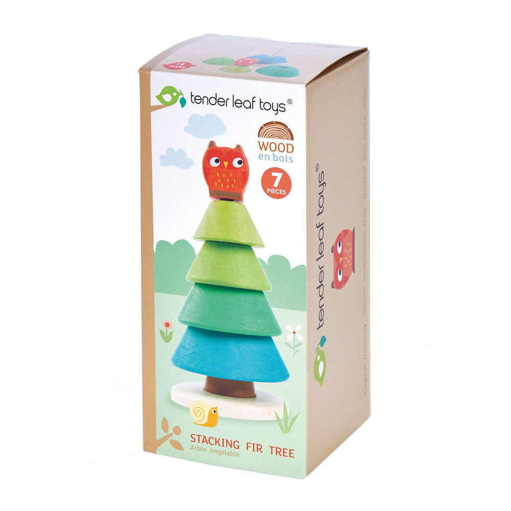 Imagine Puzzle stivuibil Brad de Craciun - Stacking Fir Tree - 7 piese - TL8460