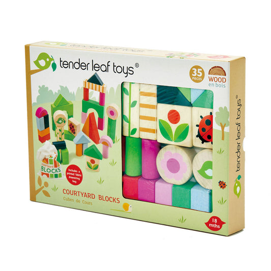 Imagine Cuburi cu ilustratii din gospodarie- Courtyard Blocks - 35 piese - TL8463