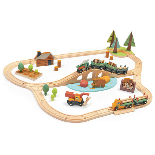 Imagine Set de tren in padure cu brazi - Wild Pines Train set - TL8702